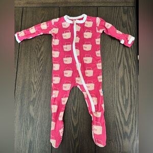 Kickee Pants Pink Footed One-Piece